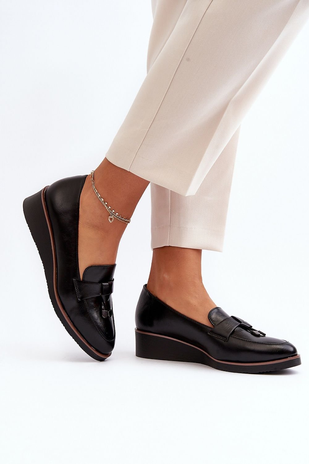 Plateau-Halbschuhe Step in style