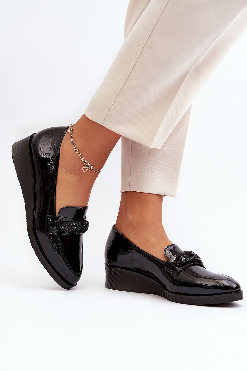 Plateau-Halbschuhe Step in style