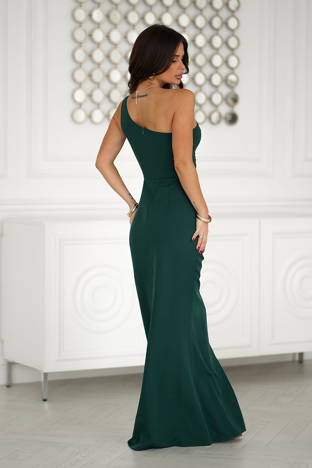 Langes Kleid Bicotone