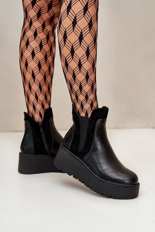 Plateau-Stiefeletten Step in style