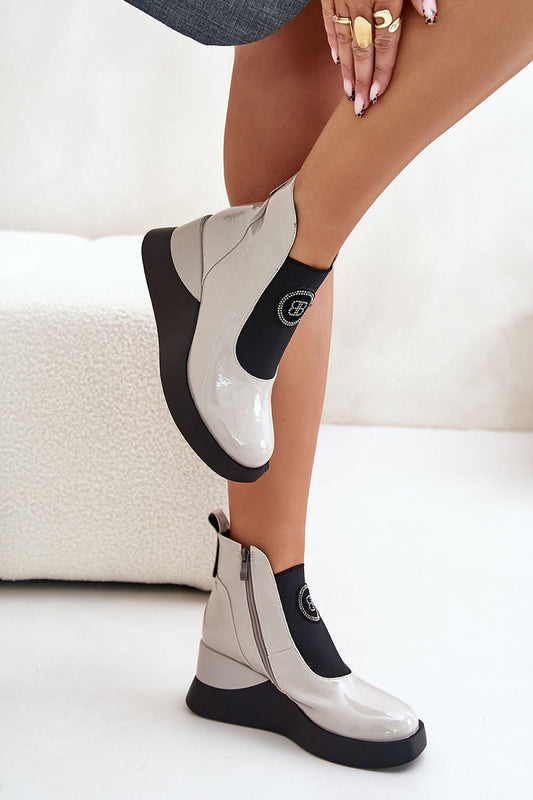 Plateau-Stiefeletten Step in style