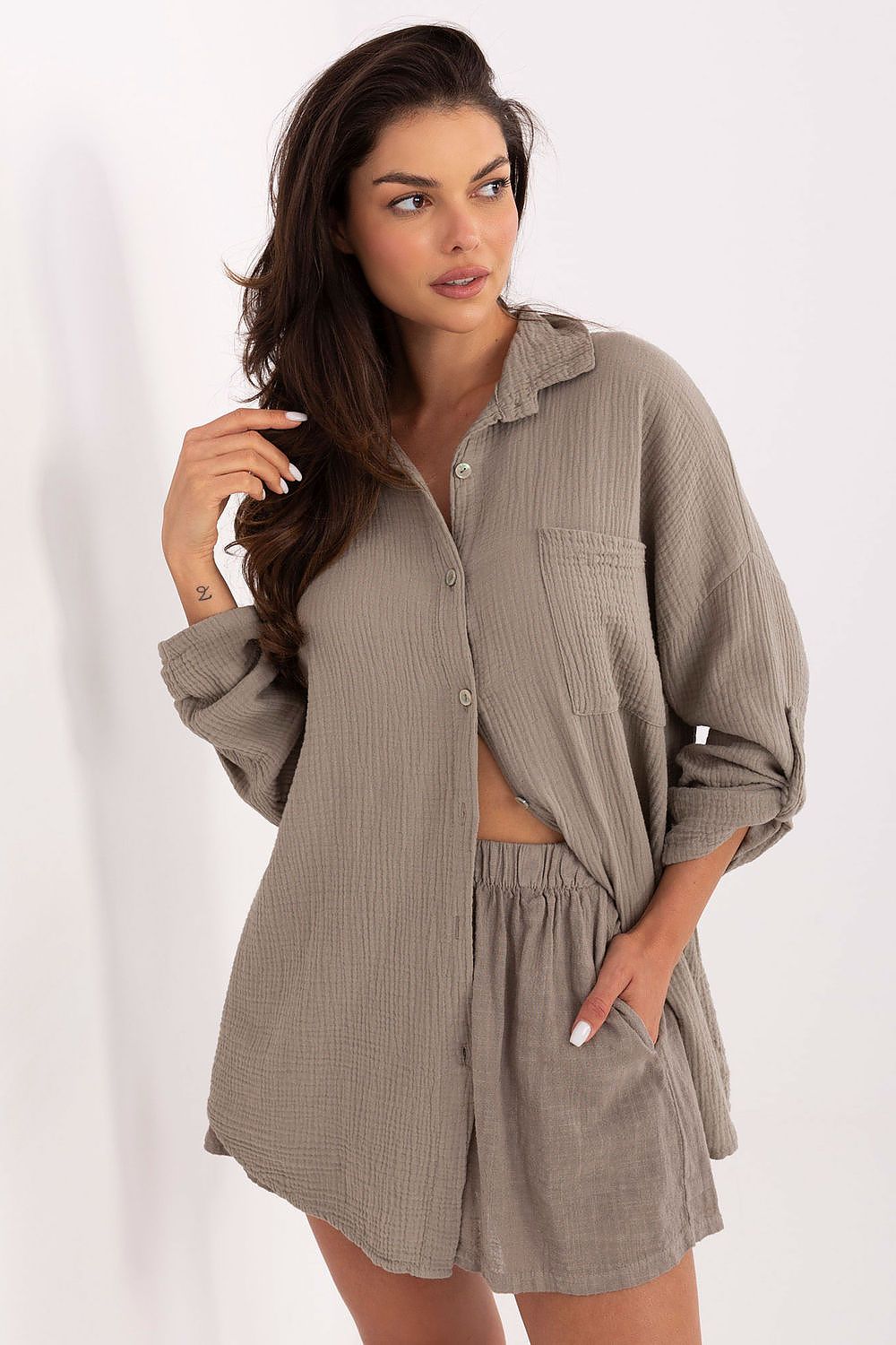  Langarm Hemd model 215497 Italy Moda 